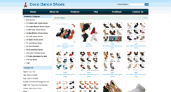 Desktop Screenshot of cocodanceshoes.com